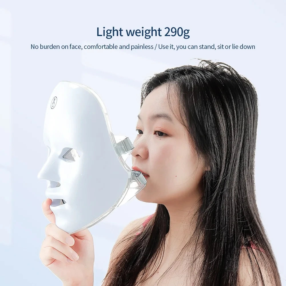 Rechargeable LED Photon Therapy Facial Mask