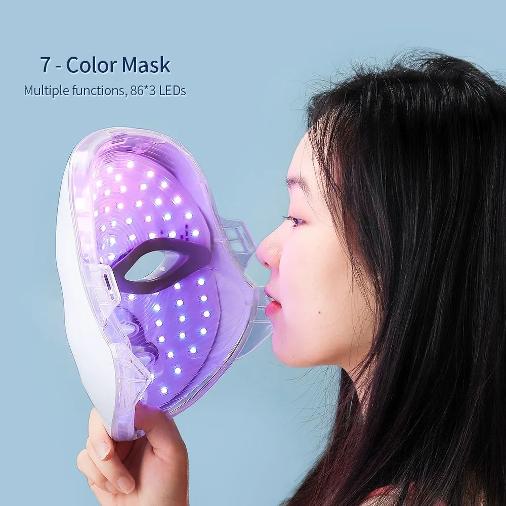 Rechargeable LED Photon Therapy Facial Mask