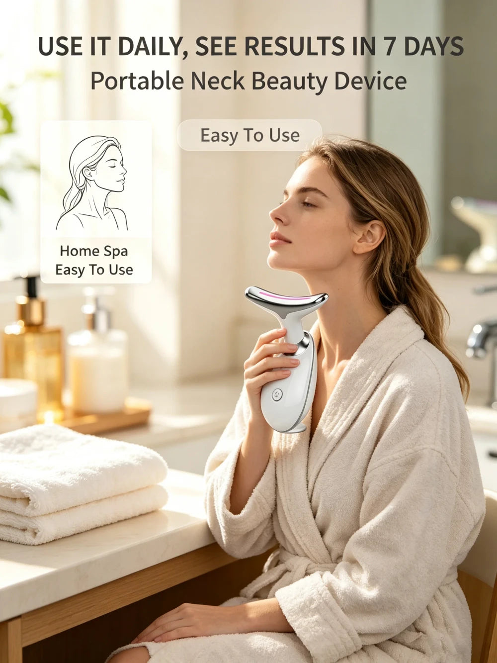 Facial and Neck Lifting Beauty Device