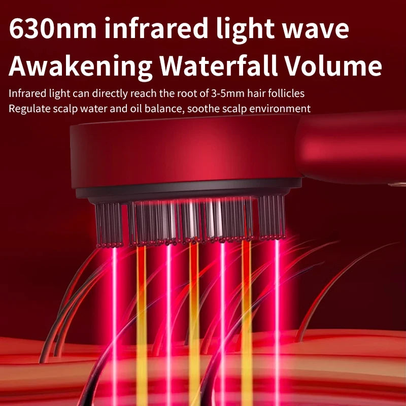 Red Light Scalp Massager Hair Oil Applicator